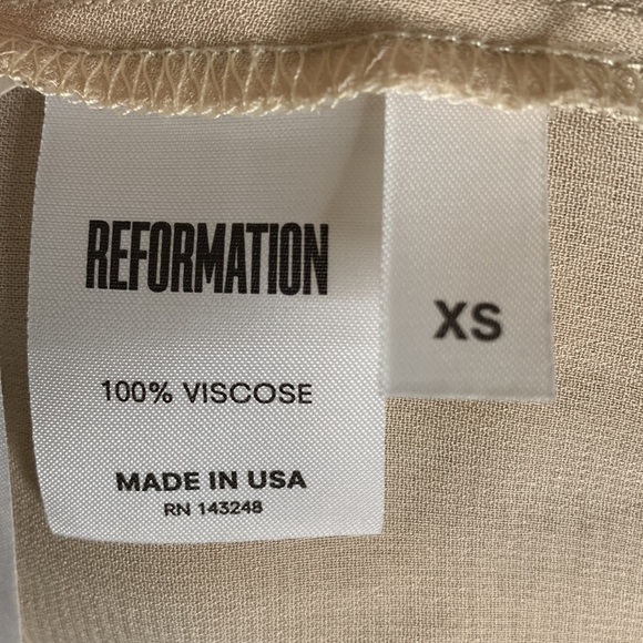 Reformation Peppermint Maxi Dress in Champagne - Picture 8 of 8